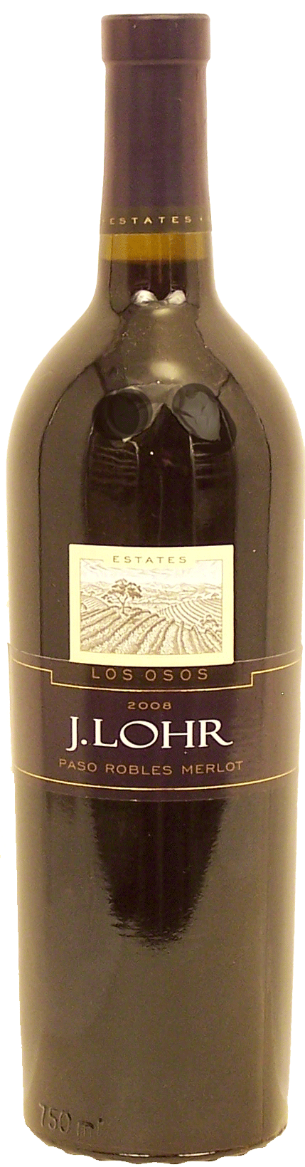 J. Lohr Estates merlot wine of Paso Robles, 13.5% alc. by vol. Full-Size Picture